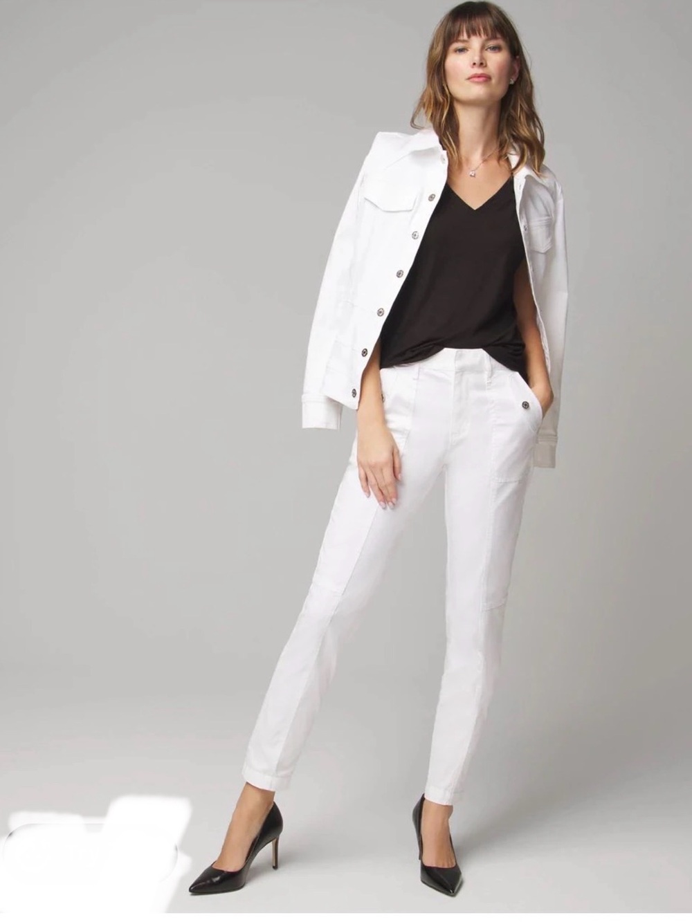 White House Black Market Pret a Jet Slim Ankle High-Rise Pants White
